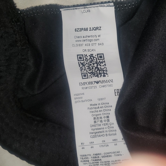 NEW GIORGIO ARMANI WOMENS VELOUR PANTS 14/16..Tall..no longer in stores.CLASSICS - Picture 9 of 10